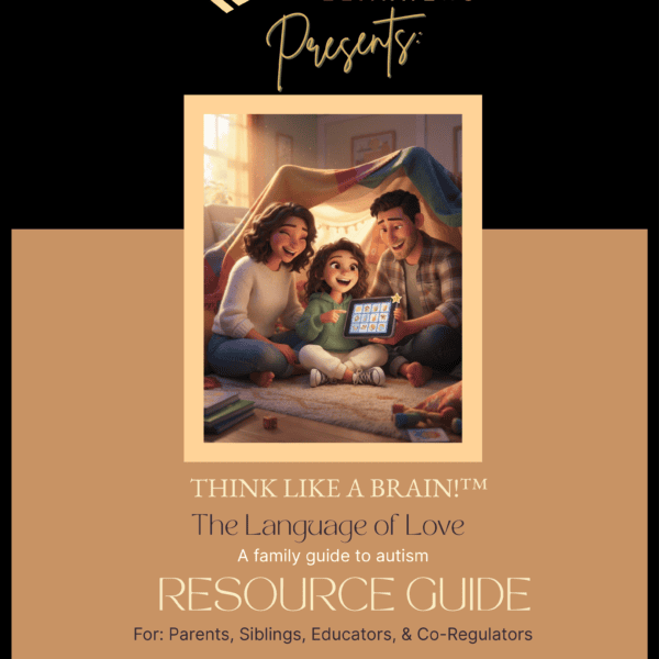activity pack the language of love a family guide to autism (busy brain cafe)