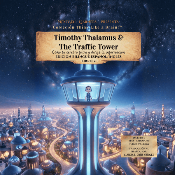 front cover timothy thalamus and the traffic tower bilingual (spanish)