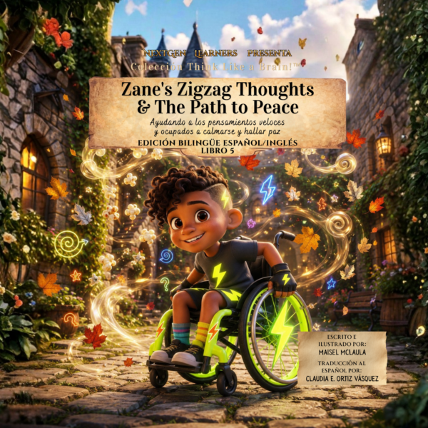 front cover zanes zigzag thoughts bilingual (spanish)
